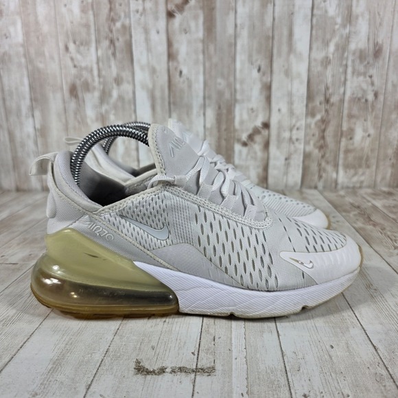 Nike Shoes - Nike Air Max 270 White Gold Tint Sneakers 943345-103 Womens 7.5 Youth 6Y